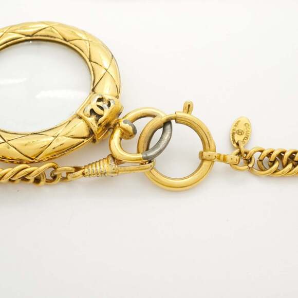 CHANEL Gold Logo Necklace - Picture 4 of 8
